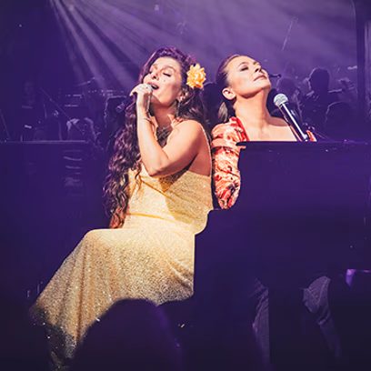 קרן פלס ומירי מסיקה עם הפילהרמונית הישראלית